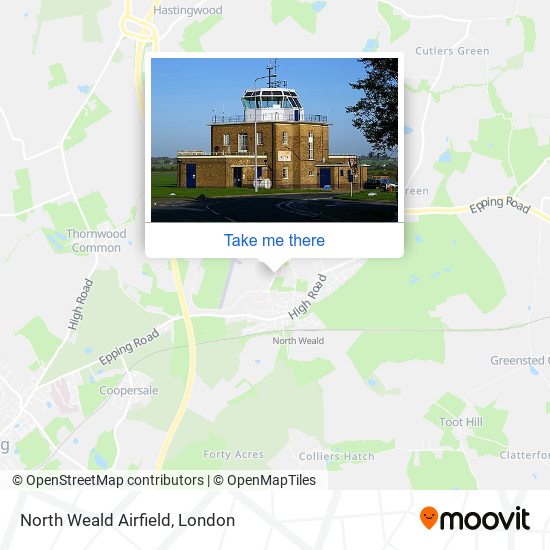 North Weald Airfield map