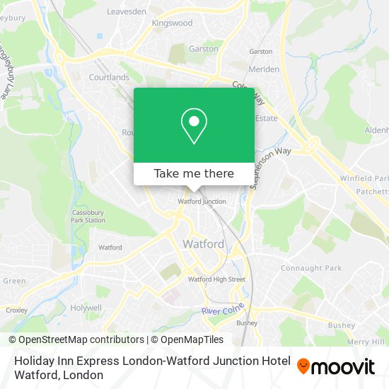 Holiday Inn Express London-Watford Junction Hotel Watford map