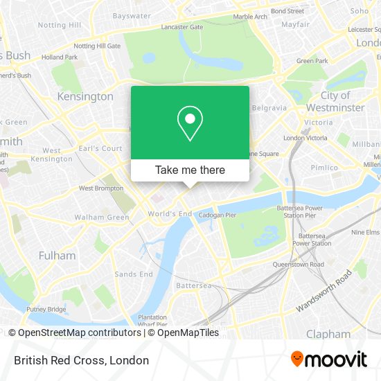 British Red Cross map