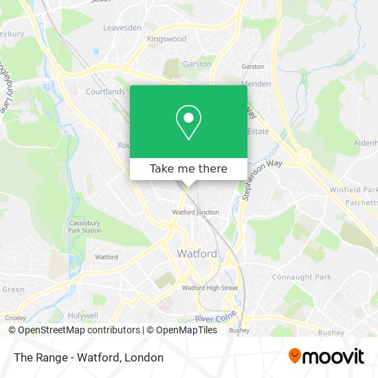 The Range - Watford map