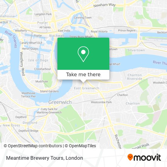 Meantime Brewery Tours map