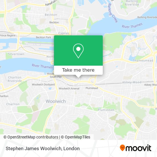 Stephen James Woolwich map