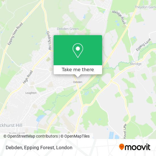 Debden, Epping Forest map