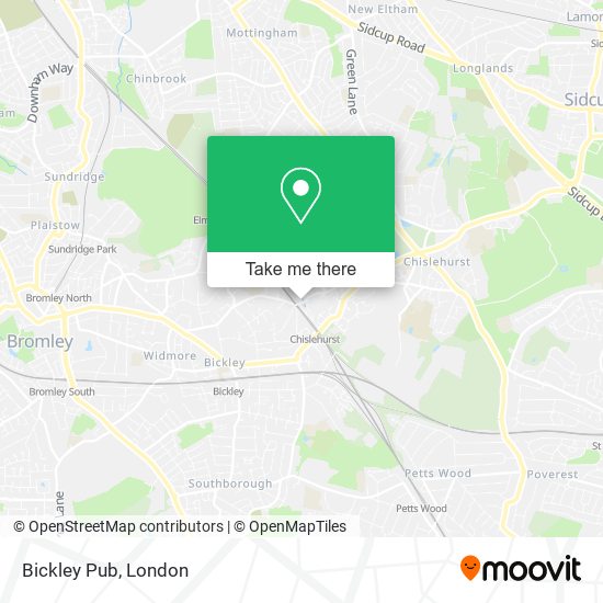 Bickley Pub map