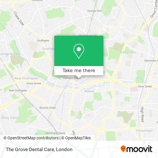 The Grove Dental Care map