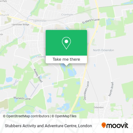 Stubbers Activity and Adventure Centre map