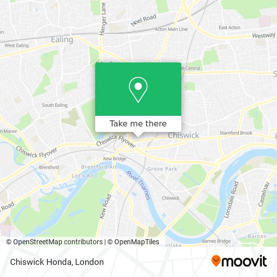Chiswick Honda map