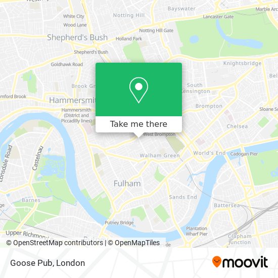 Goose Pub map