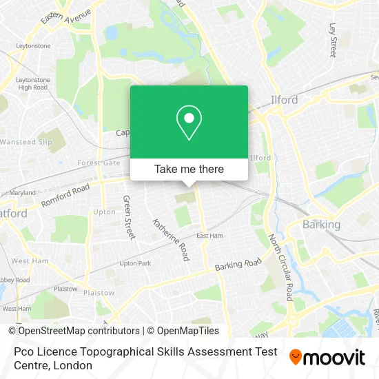Pco Licence Topographical Skills Assessment Test Centre map