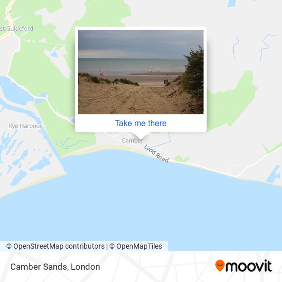 Camber Sands map