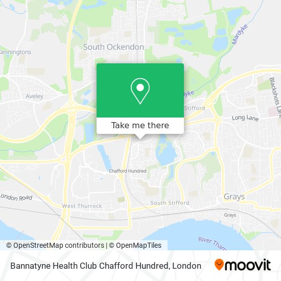 Bannatyne Health Club Chafford Hundred map