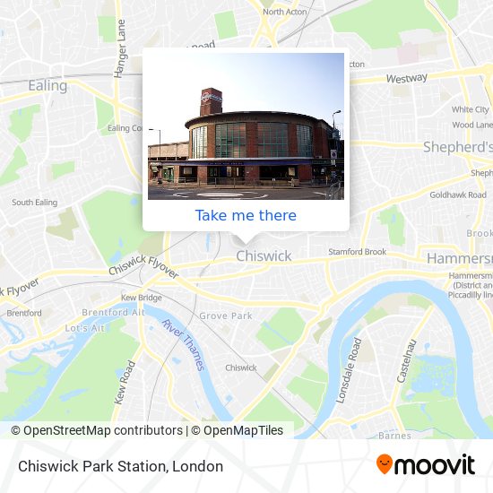 Chiswick Park Station map