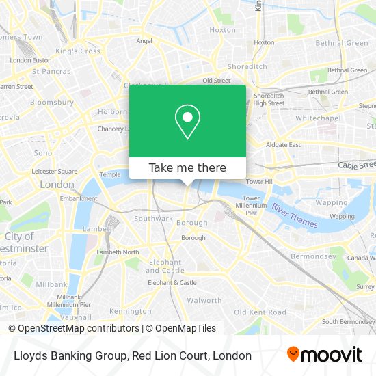 Lloyds Banking Group, Red Lion Court map