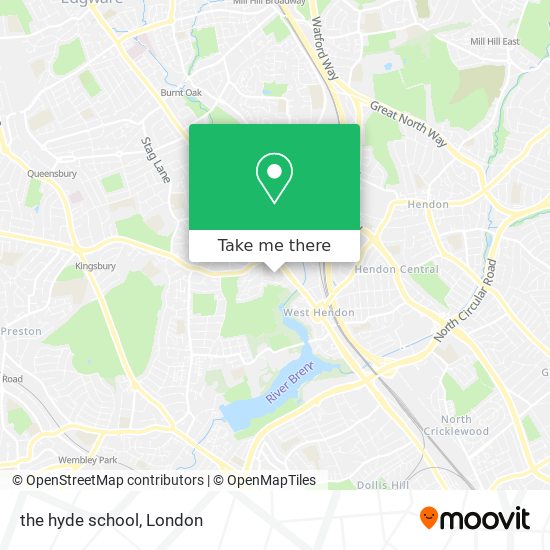 the hyde school map