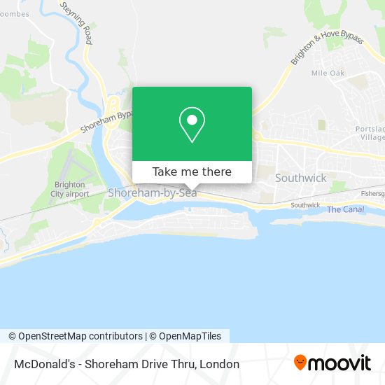 McDonald's - Shoreham Drive Thru map