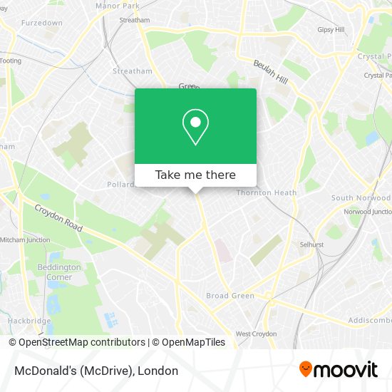 McDonald's (McDrive) map