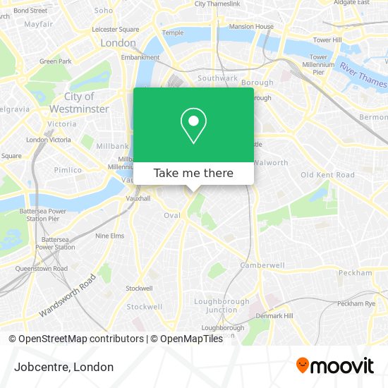 Jobcentre map