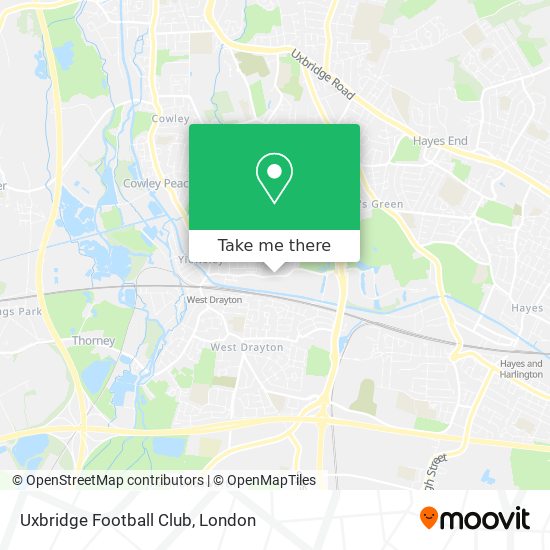 Uxbridge Football Club map