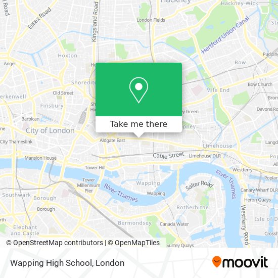 Wapping High School map