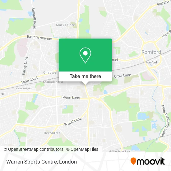 Warren Sports Centre map