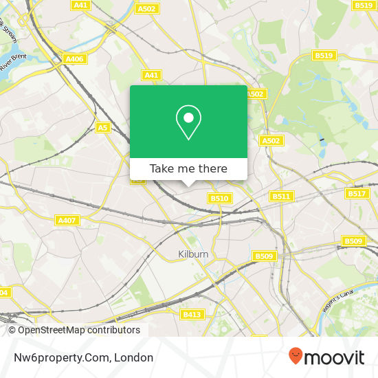 Nw6property.Com, 44 Hillfield Road Hampstead London NW6 1PZ map