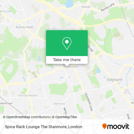 Spice Rack Lounge The Stanmore map