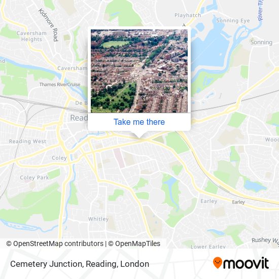 Cemetery Junction, Reading map