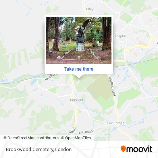 Brookwood Cemetery map