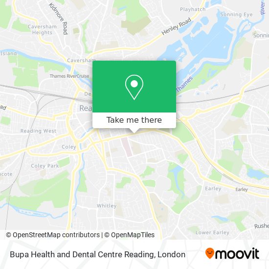 Bupa Health and Dental Centre Reading map