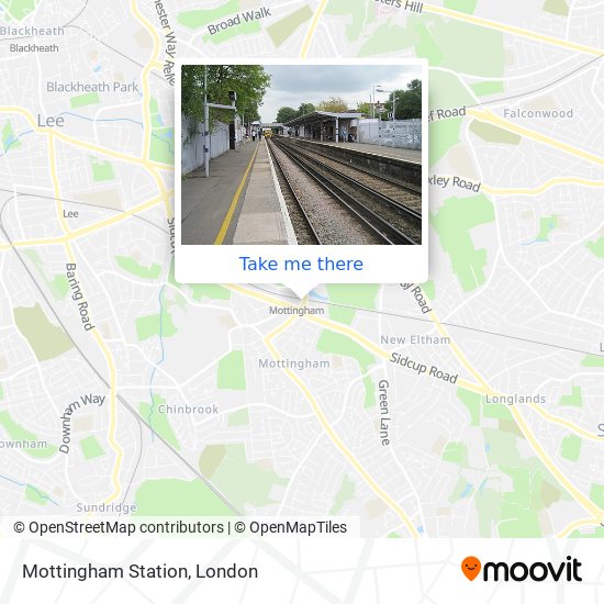 Mottingham Station map