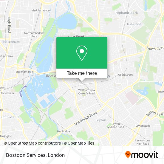Bostoon Services map