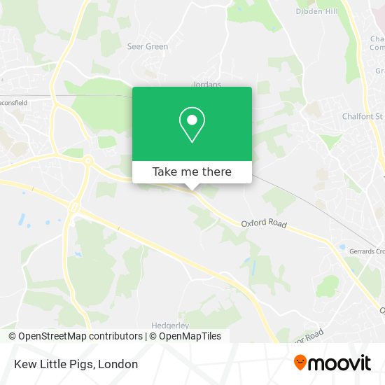 Kew Little Pigs map