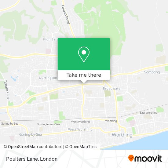 Poulters Lane map