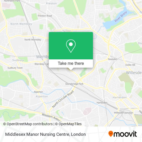 Middlesex Manor Nursing Centre map