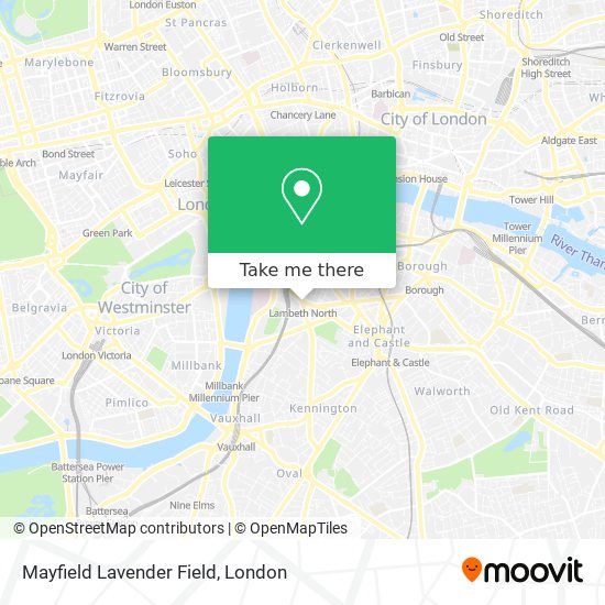 Mayfield Lavender Field map