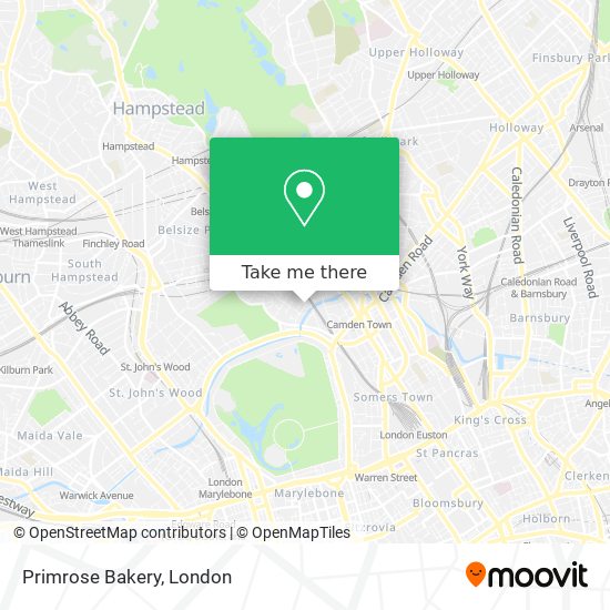 Primrose Bakery map