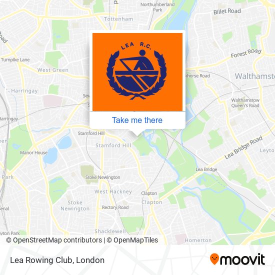 Lea Rowing Club map