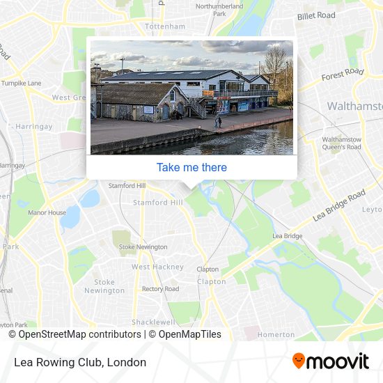 Lea Rowing Club map