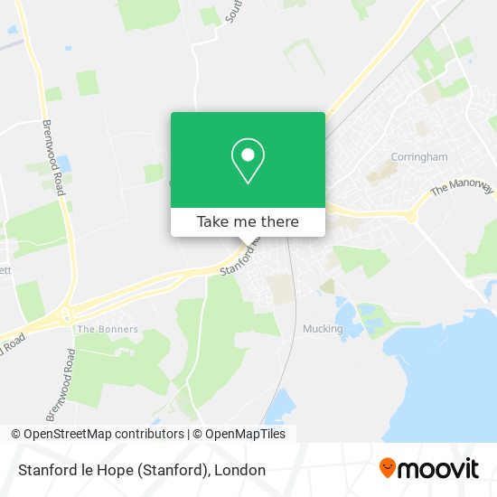 Stanford le Hope map