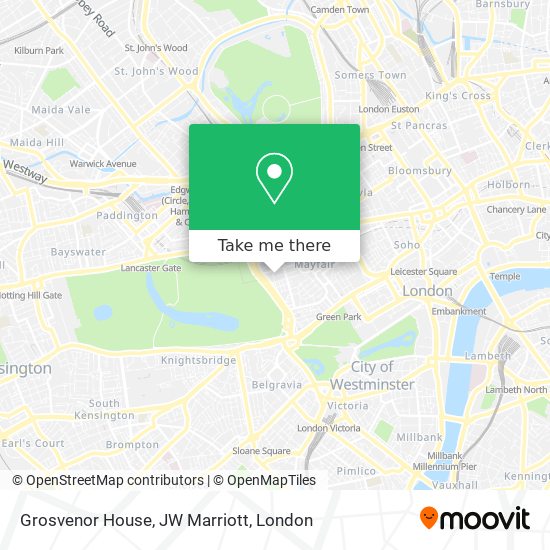 Grosvenor House, JW Marriott map