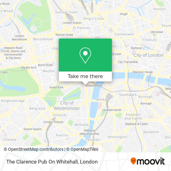 The Clarence Pub On Whitehall map