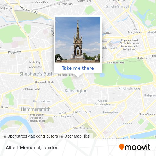 Albert Memorial map