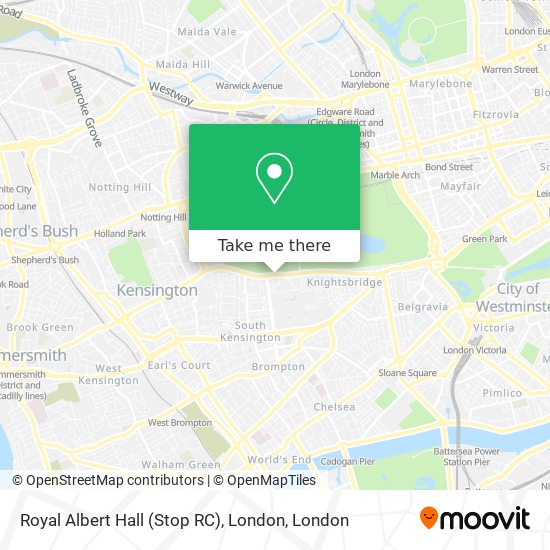 Royal Albert Hall (Stop RC), London map