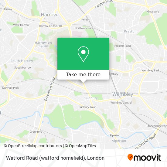 Watford Road (watford homefield) map