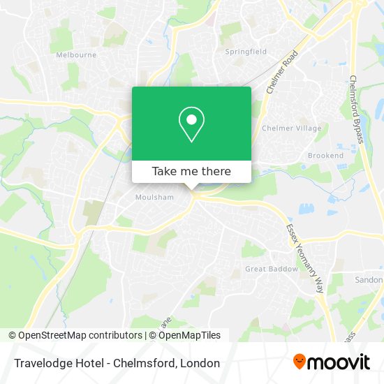 Travelodge Hotel - Chelmsford map