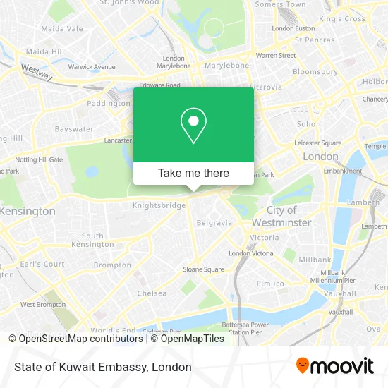 State of Kuwait Embassy map