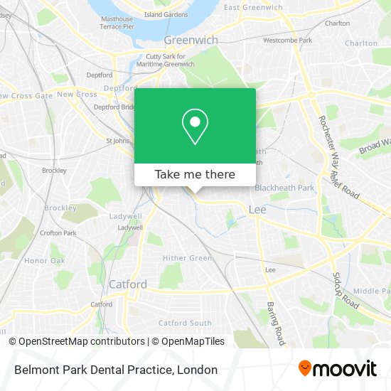 Belmont Park Dental Practice map