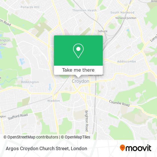 Argos Croydon Church Street map