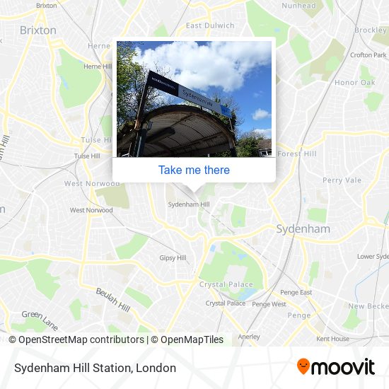 Sydenham Hill Station map