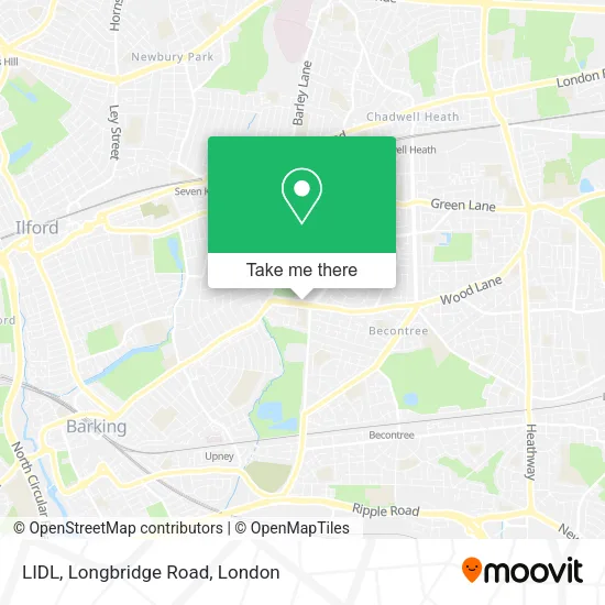 LIDL, Longbridge Road map